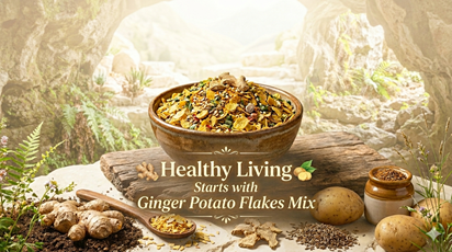Healthy Living Starts with Ginger Potato Flakes Mix