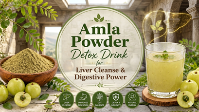 Amla Powder Detox Drink for Liver Cleanse & Digestive Power