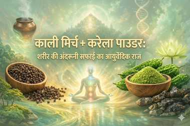 काली मिर्च + करेला पाउडर: शरीर की अंदरूनी सफाई का आयुर्वेदिक राज
