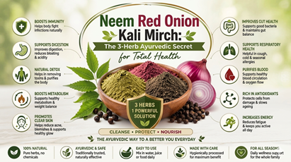Neem Red Onion Kali Mirch: The 3-Herb Ayurvedic Secret for Total Health