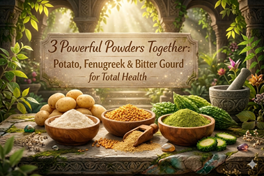 3 Powerful Powders Together: Potato, Fenugreek & Bitter Gourd for Total Health