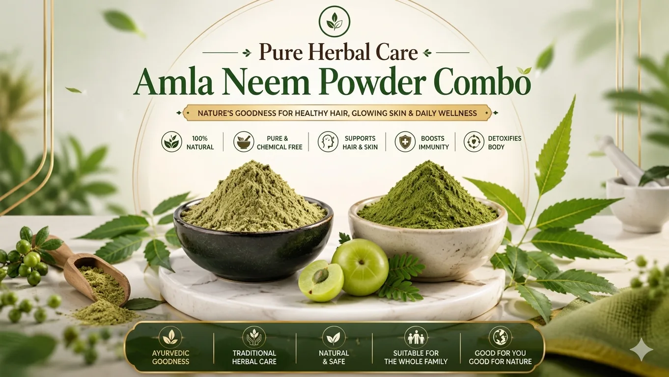 Pure Herbal Care – Amla Neem Powder Combo