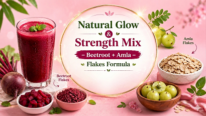 Natural Glow & Strength Mix – Beetroot + Amla Flakes Formula
