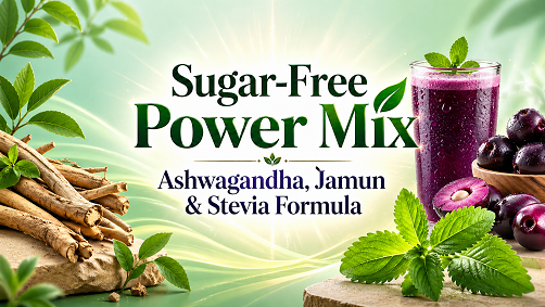 Sugar-Free Power Mix – Ashwagandha, Jamun & Stevia Formula