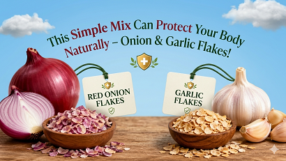 This Simple Mix Can Protect Your Body Naturally – Onion & Garlic Flakes!