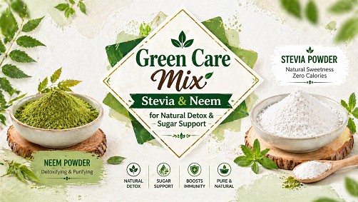 Green Care Mix – Stevia & Neem for Natural Detox & Sugar Support
