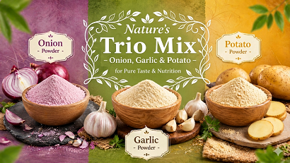 Nature’s Trio Mix – Onion, Garlic & Potato for Pure Taste & Nutrition