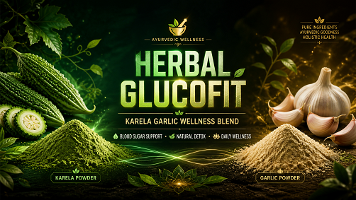 Herbal GlucoFit – Karela Garlic Wellness Blend