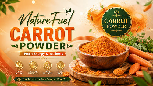 NatureFuel Carrot Powder – Fresh Energy & Wellness