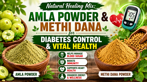 Natural Healing Mix: Amla Powder & Methi Dana for Diabetes Control & Vital Health