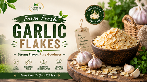 Farm Fresh Garlic Flakes – Strong Flavor, Pure Goodness