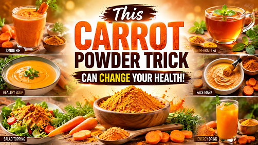 This Carrot Powder Trick Can Change Your Health!