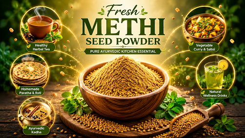 Fresh Methi Seed Powder – Pure Ayurvedic Kitchen Essential