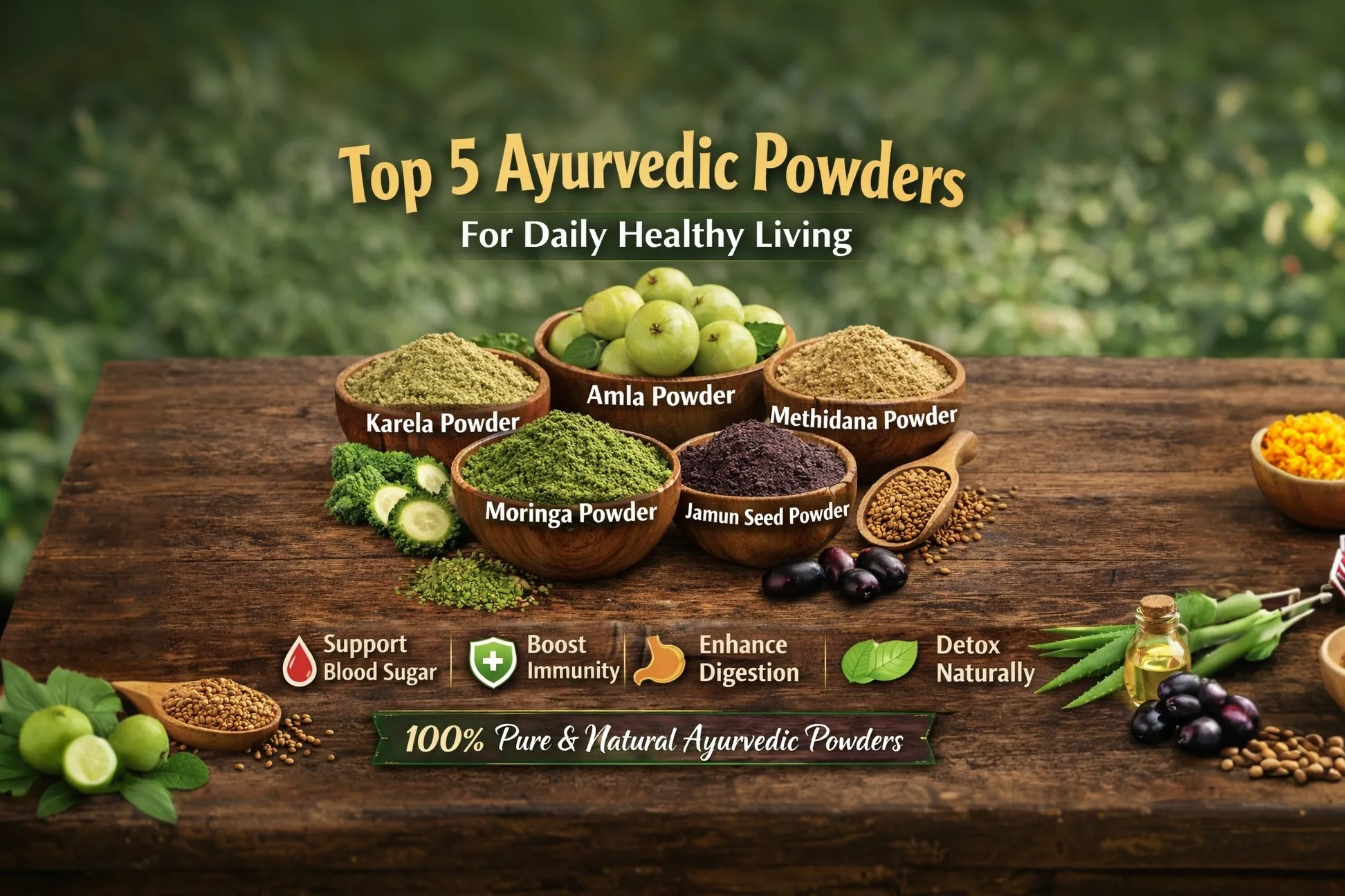 Top 5 Ayurvedic Powders for Daily Healthy Living