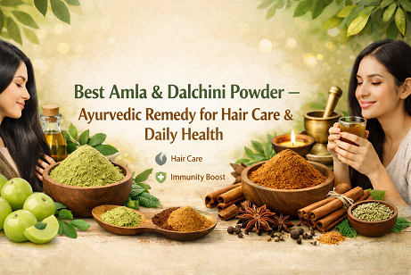 Best Amla & Dalchini Powder – Ayurvedic Remedy for Hair Care & Daily Health