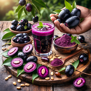 Natural Jamun Seed Powder for Blood Sugar Management