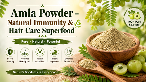 Amla Powder – Natural Immunity & Hair Care Superfood