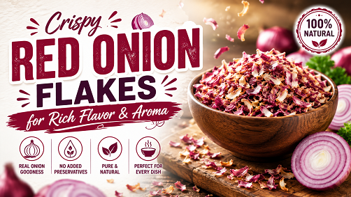 Crispy Red Onion Flakes for Rich Flavor & Aroma