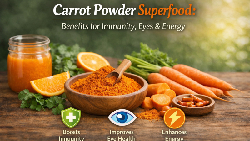 Carrot Powder Superfood: Benefits for Immunity, Eyes & Energy :-