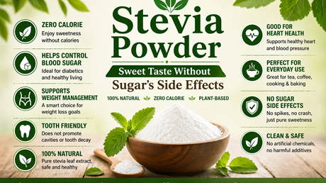 Stevia Powder: Sweet Taste Without Sugar’s Side Effects