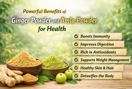 Powerful Benefits of Ginger Powder and Amla Powder for Health