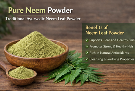 Pure Neem Powder – Traditional Ayurvedic Neem Leaf Powder