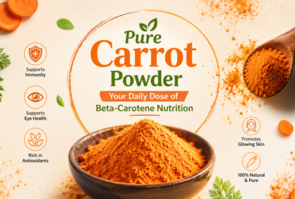 Pure Carrot Powder – Your Daily Dose of Beta-Carotene Nutrition