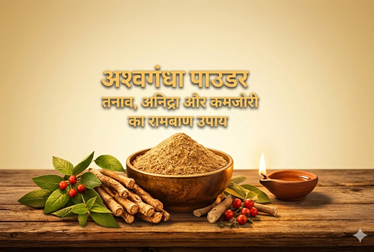 अश्वगंधा पाउडर: तनाव, अनिद्रा और कमजोरी का रामबाण उपाय