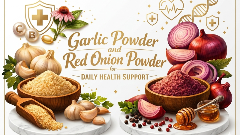 Garlic Powder and Red Onion Powder for Daily Health Support