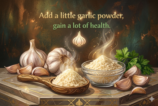 Add a little garlic powder, gain a lot of health.