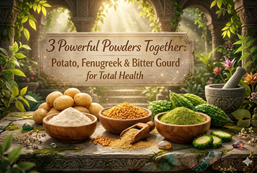 3 Powerful Powders Together: Potato, Fenugreek & Bitter Gourd for Total Health