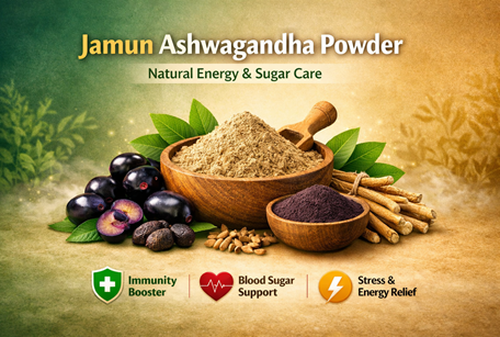Jamun Ashwagandha Powder | Natural Energy & Sugar Care