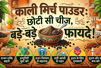 काली मिर्च पाउडर: छोटी सी चीज, बड़े-बड़े फायदे! :-