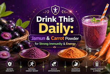 Drink This Daily: Jamun & Carrot Powder for Strong Immunity & Energy
