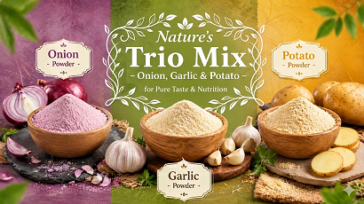 Nature’s Trio Mix – Onion, Garlic & Potato for Pure Taste & Nutrition