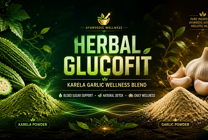 Herbal GlucoFit – Karela Garlic Wellness Blend