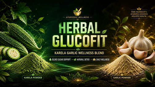 Herbal GlucoFit – Karela Garlic Wellness Blend
