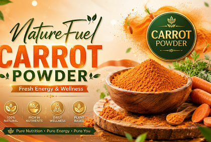 NatureFuel Carrot Powder – Fresh Energy & Wellness