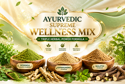 Ayurvedic Supreme Wellness Mix – Triple Herbal Power Formula