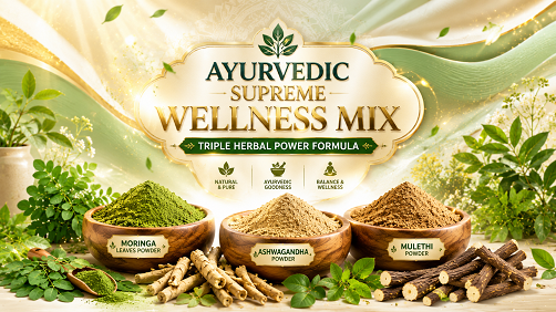 Ayurvedic Supreme Wellness Mix – Triple Herbal Power Formula