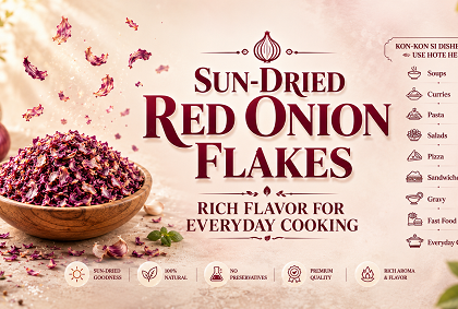 Sun-Dried Red Onion Flakes – Rich Flavor for Everyday Cooking