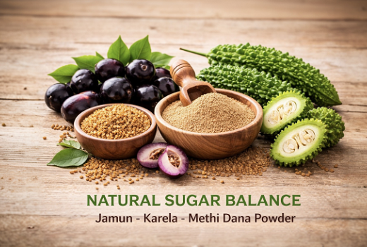 Natural Sugar Balance Formula – Jamun, Karela & Methidana Powder