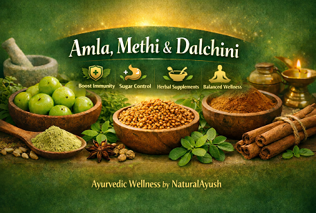 Amla, Methi & Dalchini Ayurvedic Wellness by NaturalAyush.com