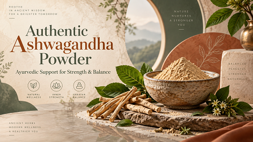 Authentic Ashwagandha Powder – Ayurvedic Support for Strength & Balance
