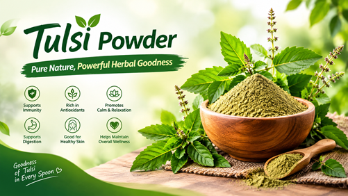 Tulsi Powder: Pure Nature, Powerful Herbal Goodness