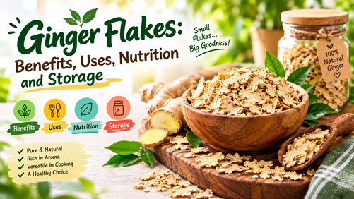 Ginger Flakes: Benefits, Uses, Nutrition and Storage