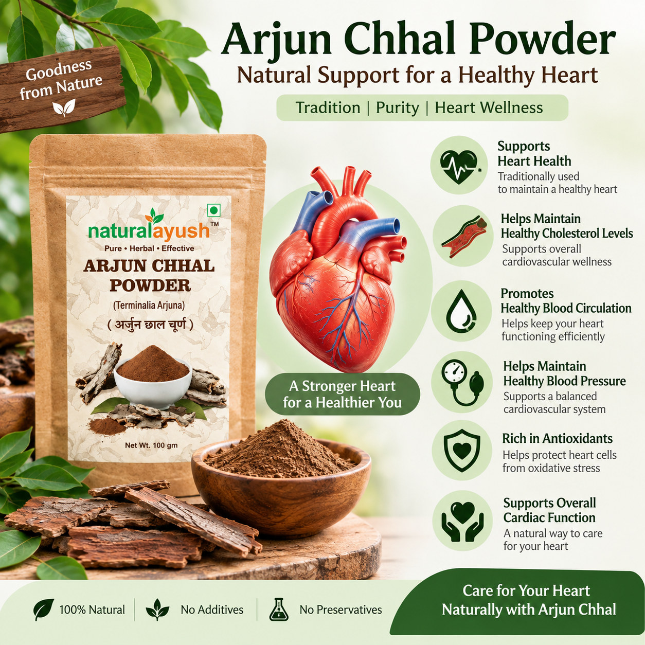 Arjun Chaal Powder (Terminalia arjuna) thumbnail 2