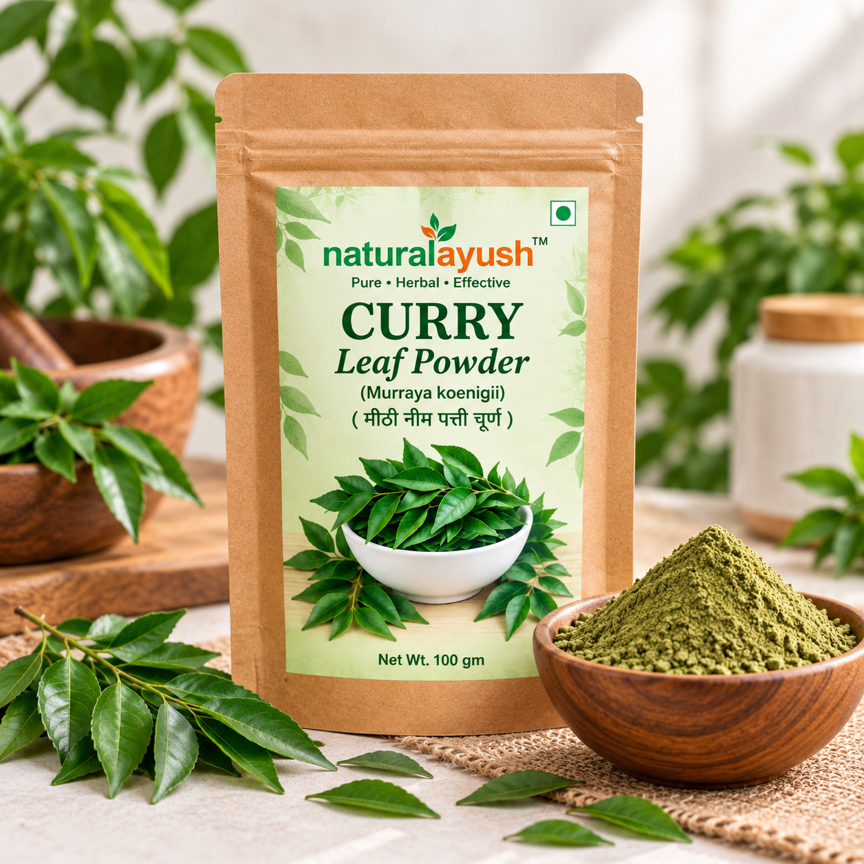 Curry Leaves Powder (Murraya koenigii)