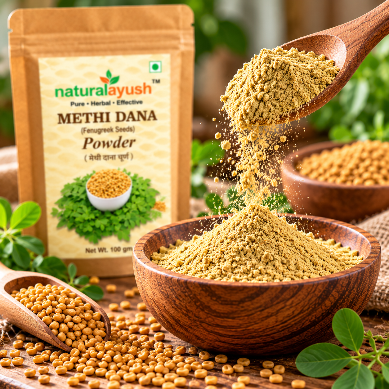 Methi Dana Powder (Fenugreek Seed Powder) thumbnail 4