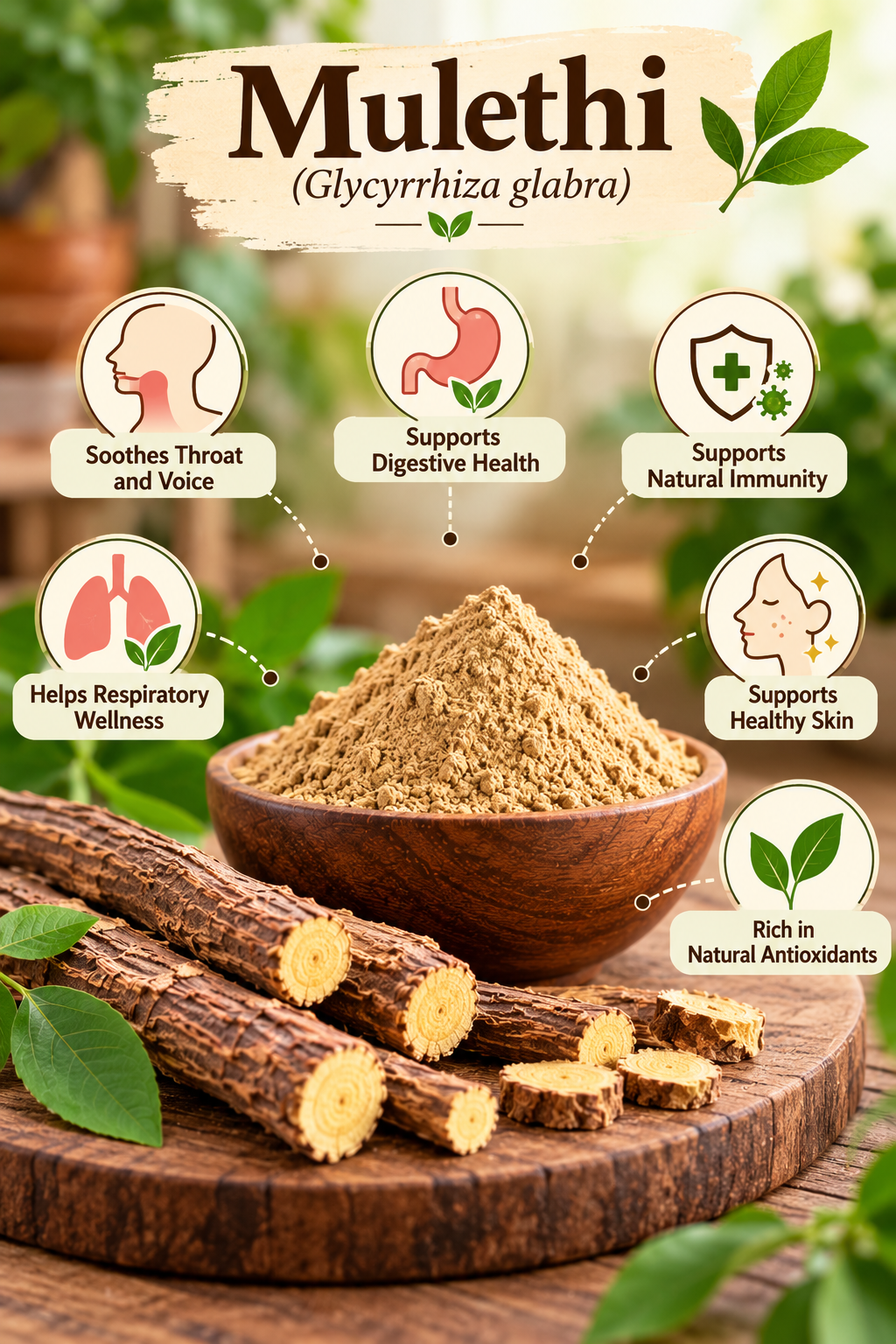 Mulethi Powder (Glycyrrhiza glabra) thumbnail 3